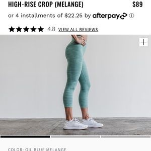 NoBull Melange crop leggings